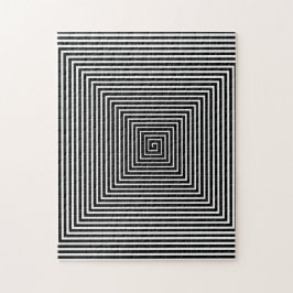 Puzzle Vórtice de la escala negra y blanca | Ilusión ópti