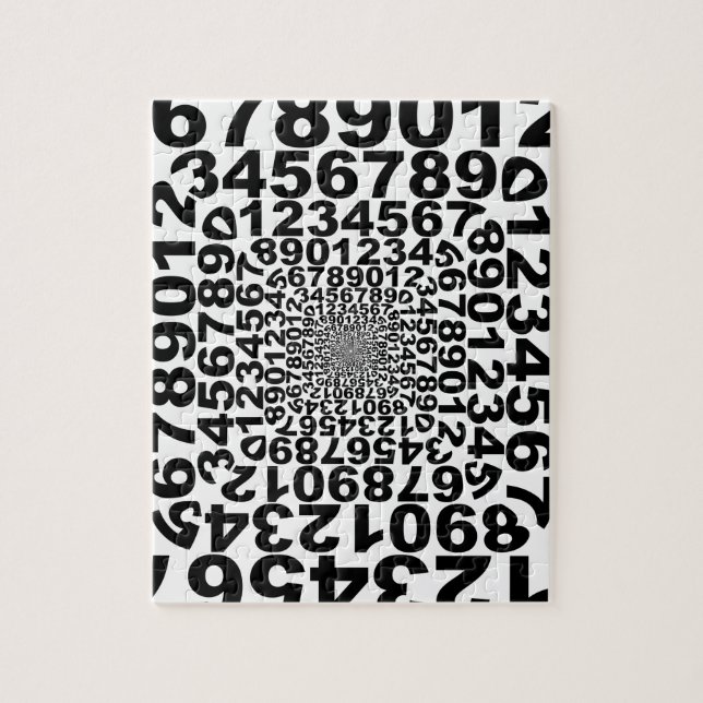 Puzzle Vórtice de los números, contando el torbellino, (Vertical)