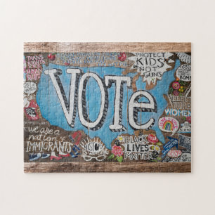 Puzzle VOTE GRUPO LOUD un original cuadro en madera