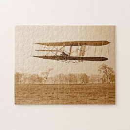Puzzle Vuelo 85 Orville Wright Biplano C 1904 Sepia