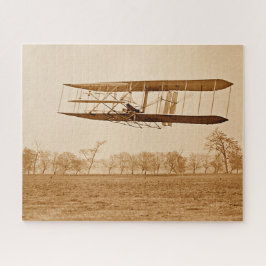 Puzzle Vuelo 85 Orville Wright Biplano C 1904 Sepia Ji