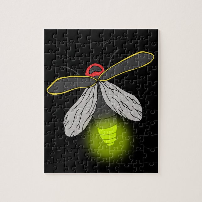 Puzzle vuelo del insecto de relámpago encendido (Vertical)