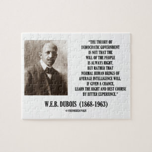 Puzzle W.E.B. Teoría de Dubois del gobierno Democratic