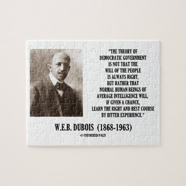 Puzzle W.E.B. Teoría de Dubois del gobierno Democratic (Horizontal)