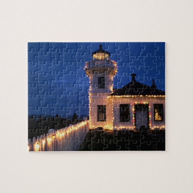 Puzzle WA, Mukilteo, faro de Mukilteo, establecido 2 (Horizontal)