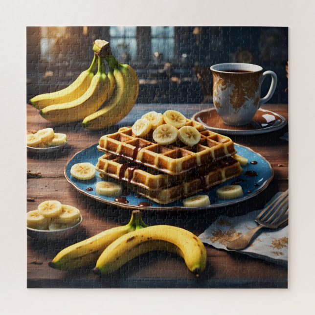 Puzzle Wafles con Plátanos (Vertical)