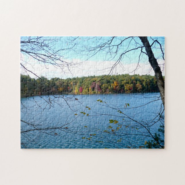 Puzzle Walden Pond en otoño (Horizontal)