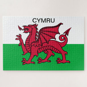 Puzzle Wales Bandera Dragón Rojo Cymru Deporte Gales