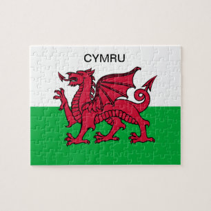 Puzzle Wales Bandera Dragón Rojo Cymru Deporte Gales