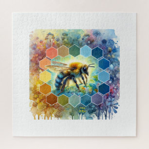 Puzzle Wallace bee painting 130724AREF109 - Watercolor