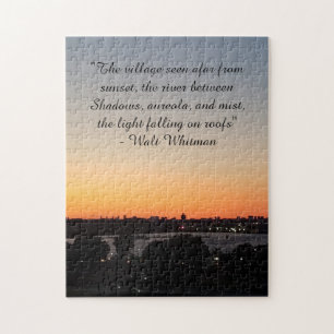 Puzzle Walt Whitman Poem Sunset Faraway Village Seen Afar