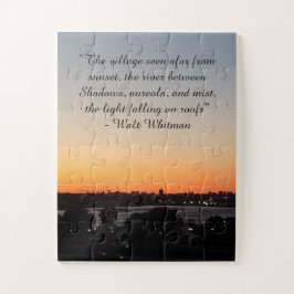 Puzzle Walt Whitman Poem Sunset Faraway Village Seen Afar