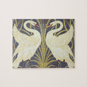 Puzzle Walter Crane Swan, Rush E Iris Art Nouveau