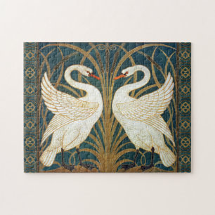 Puzzle Walter Crane Swan, Rush E Iris Art Nouveau