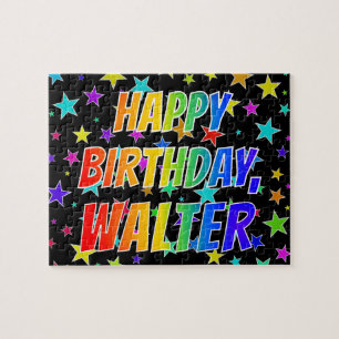 Puzzle "WALTER" Nombre, Diversión "FELIZ CUMPLEAÑOS"