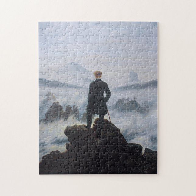 Puzzle Wanderer de Friedrich sobre el mar de la niebla (Vertical)