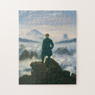 Puzzle Wanderer por Caspar Friedrich sobre el mar de la n