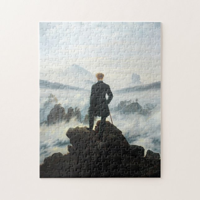 Puzzle Wanderer por encima del mar de niebla, Friedrich (Vertical)