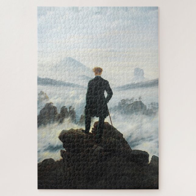 Puzzle Wanderer por encima del mar de niebla, Friedrich (Vertical)