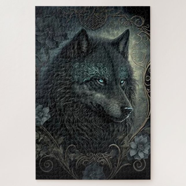 Puzzle Warrior Wolf (Vertical)