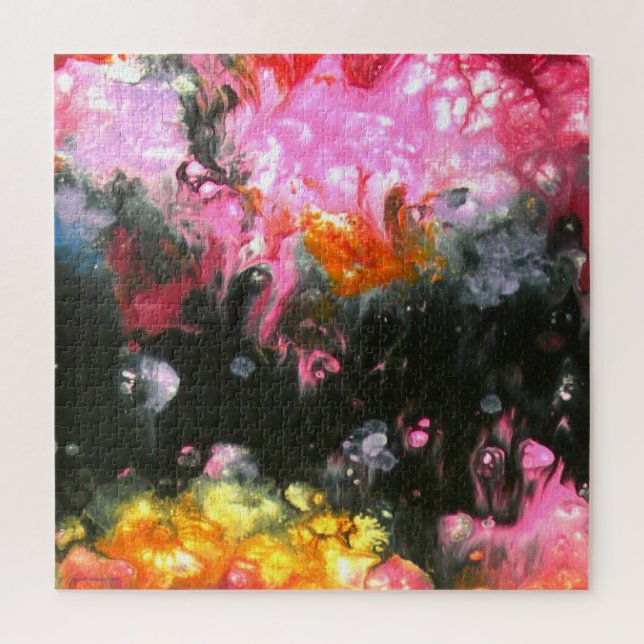 Puzzle "Wash #3", abstract, psychedelic (Vertical)