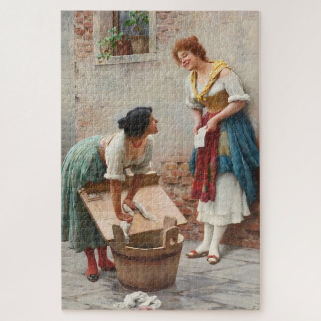 Puzzle Washer Women comparte noticias felices (Vertical)