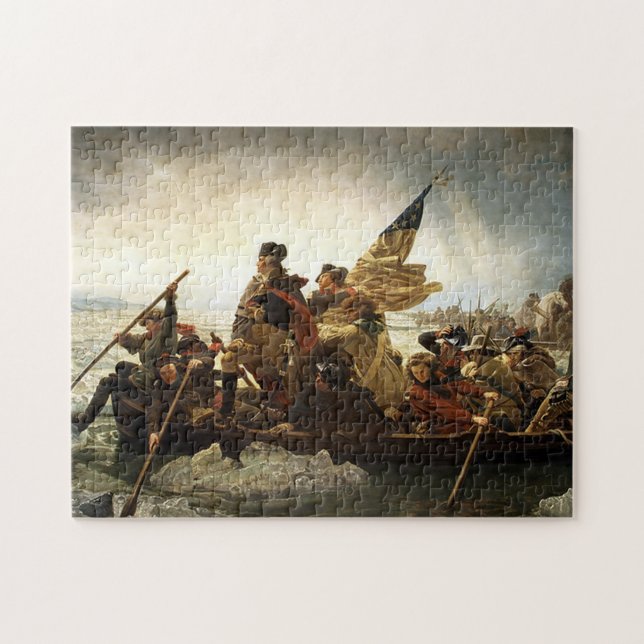 Puzzle Washington Cruza El Río Delaware (Horizontal)