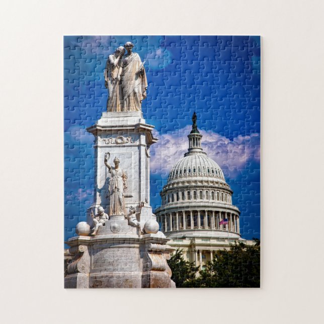 Puzzle Washington DC. Capitolio estatal. (Vertical)