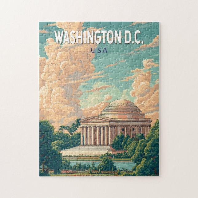 Puzzle Washington DC Monumento a Thomas Jefferson Arte de (Vertical)