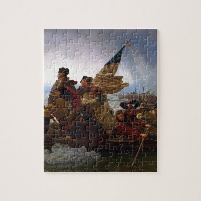 Puzzle Washington que cruza arte del Delaware - los (Vertical)