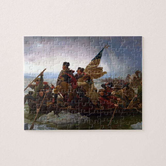 Puzzle Washington que cruza el Delaware de Manuel Leutze (Horizontal)
