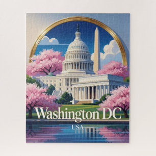Puzzle Washington USA Capitol y Monumento Viaje