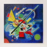 Puzzle Wassily Kandinsky - Blue Painting,<br><div class="desc">Blue Painting,  famous abstract artwork by Wassily Kandinsky.</div>