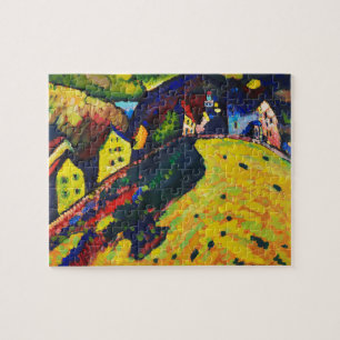 Puzzle Wassily Kandinsky. Casas en Murnau. Expressionismo