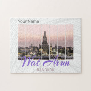 Puzzle Wat Arun Temple Bangkok Souvenir Sunset