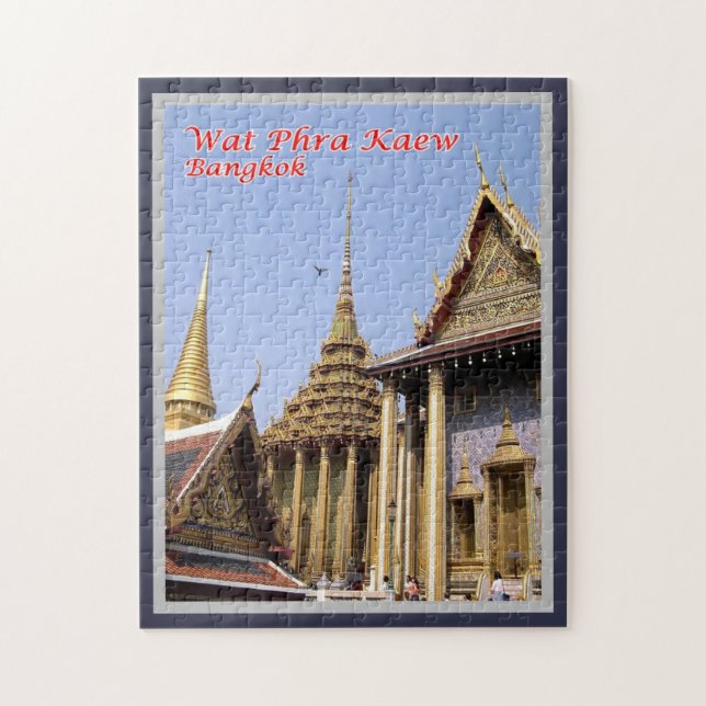 Puzzle Wat Phra Kaew - Templo sagrado budista - Tailandia (Vertical)