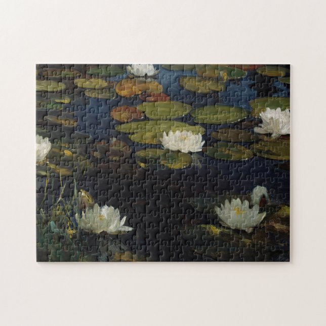 Puzzle Water Lilies | Albert Edelfelt (Horizontal)
