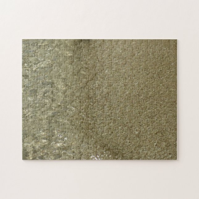 Puzzle Water on the Beach II Abstract Nature Photography (Horizontal)