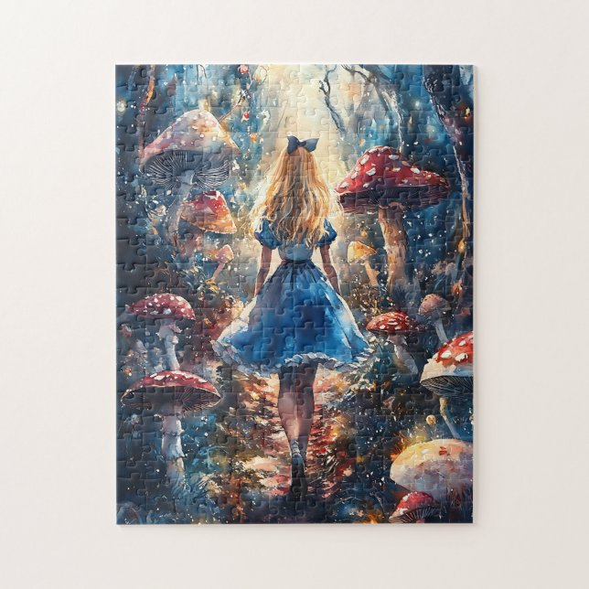 Puzzle Watercolor Alice in Wonderland (Vertical)