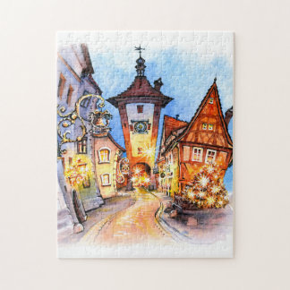 Puzzle Watercolor Old City
