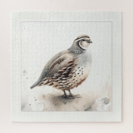 Puzzle Watercolor Quail IREF284 - Watercolor