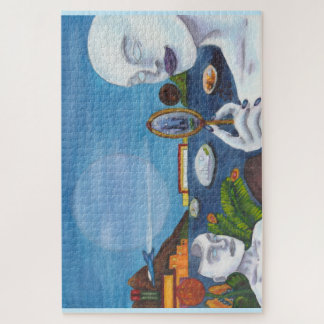 Puzzle Watercolor Science Fiction Worlds Landscape Jet