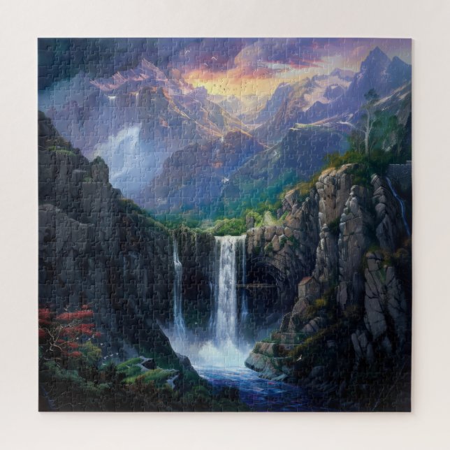 Puzzle Waterfall Fantasy World (Vertical)