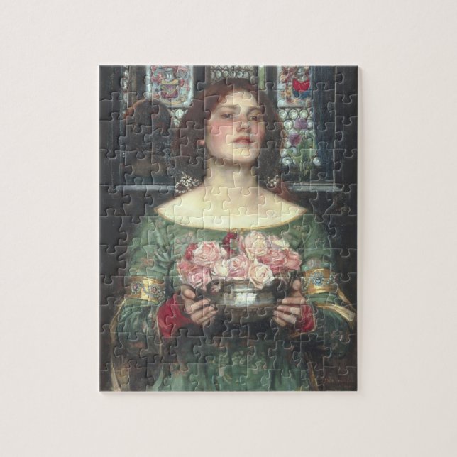 Puzzle Waterhouse de Juan W - frunce YE Rosebuds (1908) (Vertical)