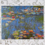 Puzzle Waterlilies by Claude Monet, arte de la naturaleza<br><div class="desc">Waterlilies de Claude Monet es una pintura natural de arte fino e impresionista de época con flores de lirio acuático en un estanque en el jardín de Monet en su casa en Giverny, Francia. Hermosas flores flotan en el agua y los sauces llorosos verdes están proyectando un reflejo. Claude Monet...</div>