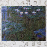 Puzzle Waterlilies por Claude Monet, Bella Artes de la ép<br><div class="desc">El Waterlilies de Claude Monet es un bonito cuadro de arte natural con lirios en un estanque en el jardín de Monet, su casa en Giverny, Francia. El verde profundo de los sauces llorosos está proyectando un reflejo en el estanque. Claude Monet disfrutó pintando "al aire libre" o "al aire...</div>