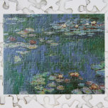 Puzzle Waterlilies por Claude Monet, Flores de época<br><div class="desc">Waterlilies (1916) por Claude Monet. Water Lilies es una pintura floral de arte fino e impresionista vintage. El jardín de flores de la temporada de primavera de Monet en Giverny, Francia. Este paisaje es una de las muchas variaciones de pinturas de nenúfares que Monet pintó en su estanque. Sobre el...</div>