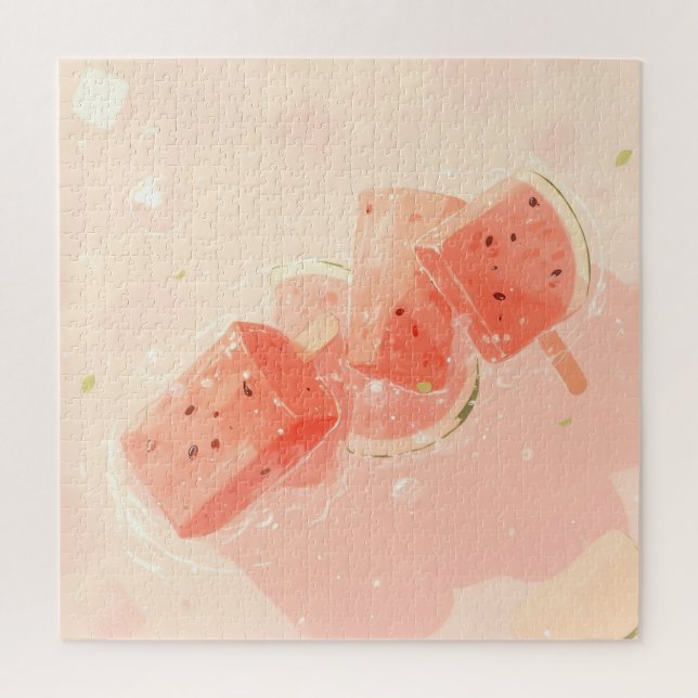 Puzzle Watermelon Popsicle (Vertical)