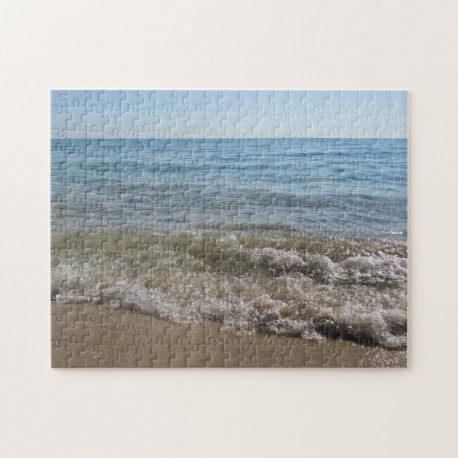 Puzzle Waves de playa de mar y arena (Horizontal)