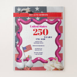 Puzzle We The Silly Geese 250th Funny Celebration